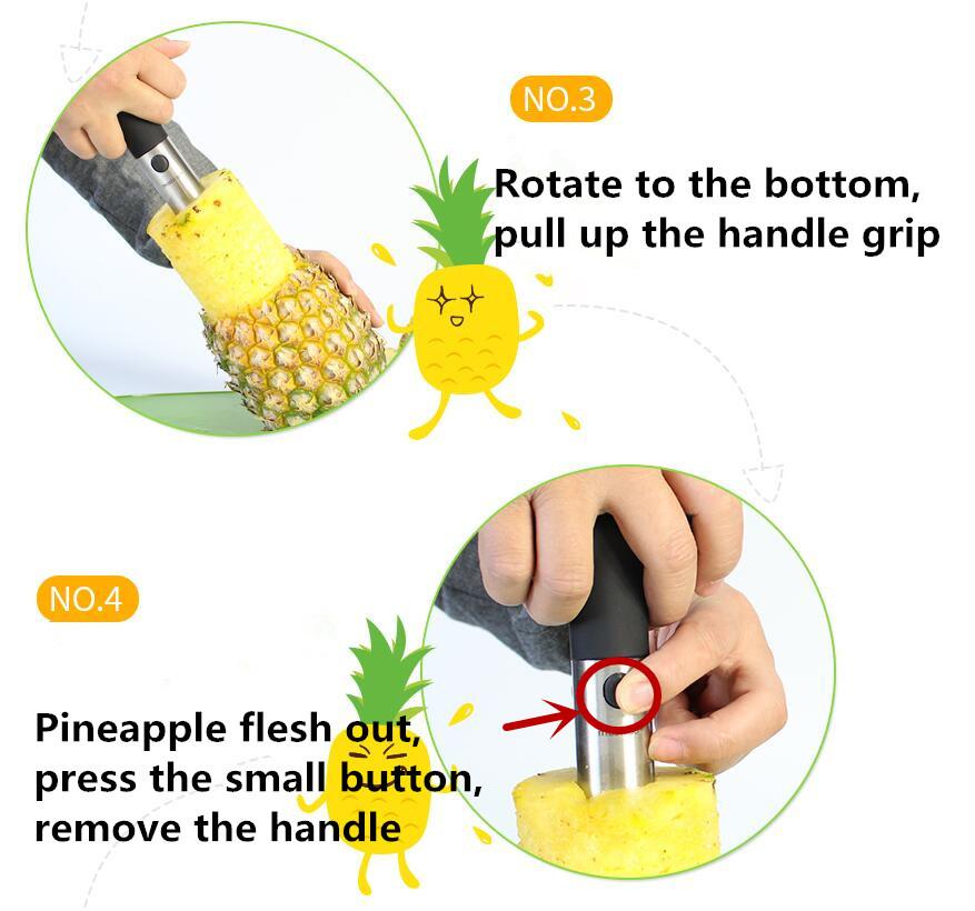 Rustfritt Stål Ananas Skjærer Kjerne | Skanto