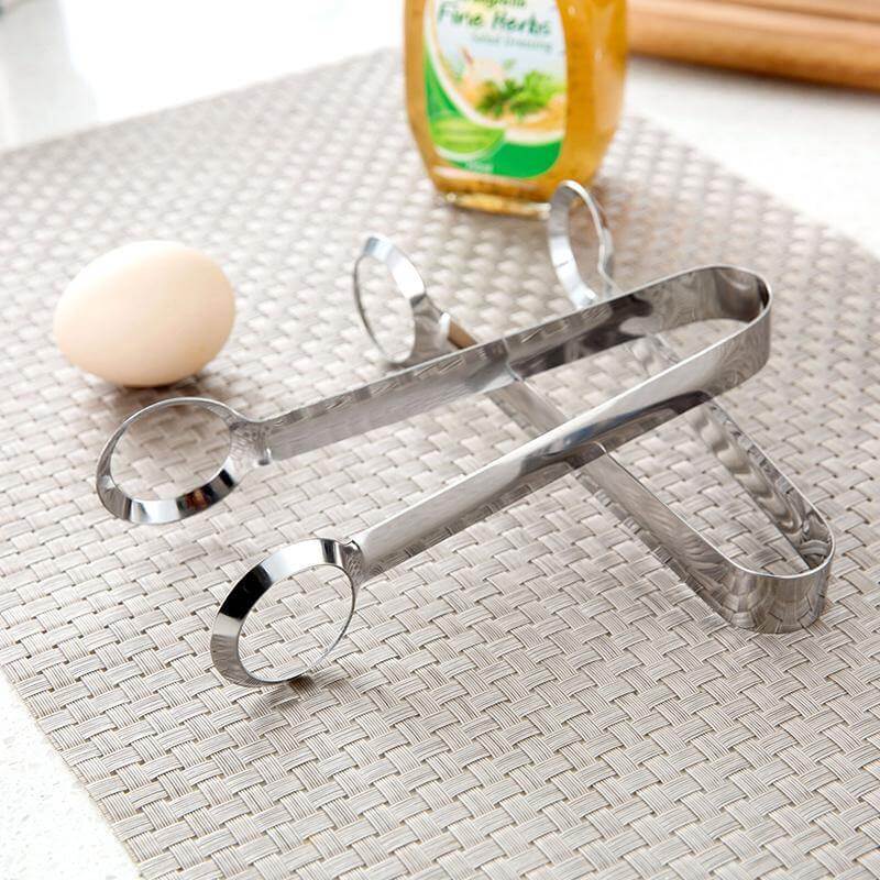 Skanto | 2stk/pack Kreativ Rustfritt Stål Egg Klype