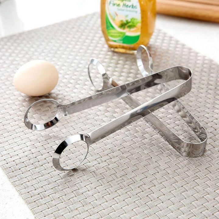 Skanto | 2stk/pack Kreativ Rustfritt Stål Egg Klype