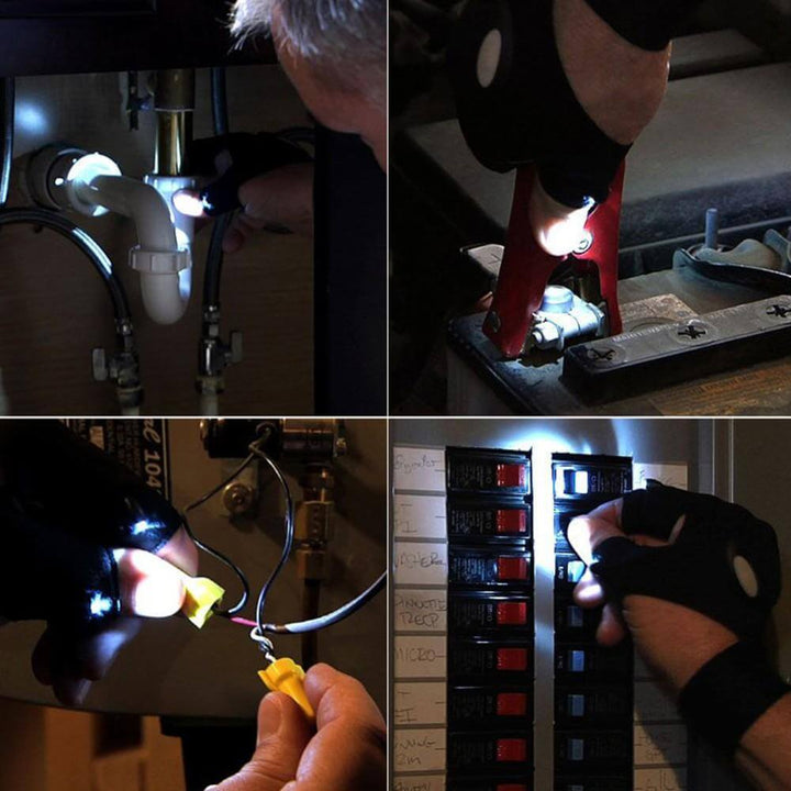 Fingerless hanske LED lommelykt | Skanto