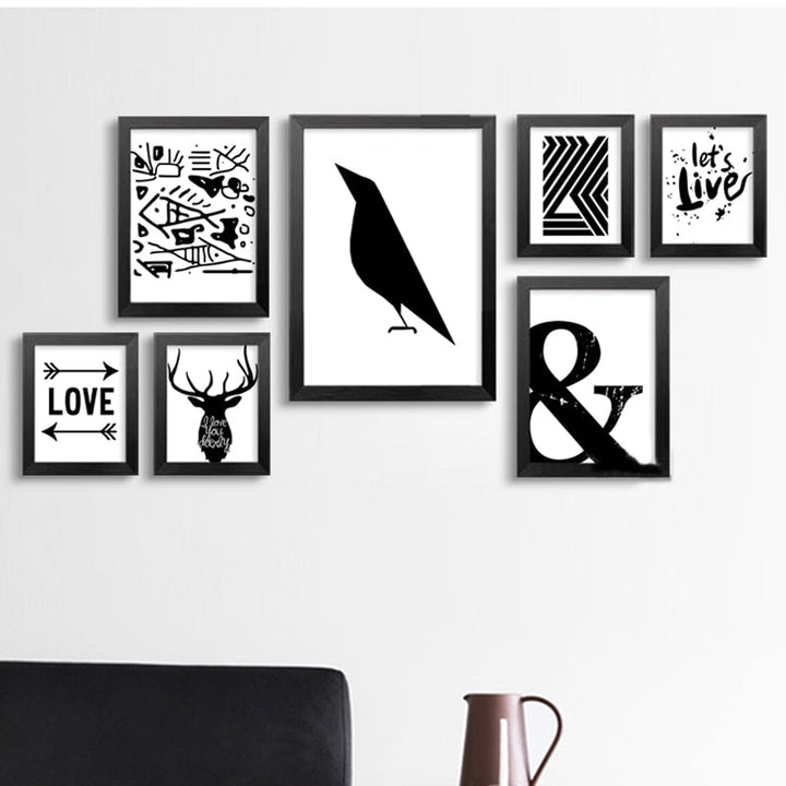 Let's Live Deer - Lerret Veggkunst Maleri