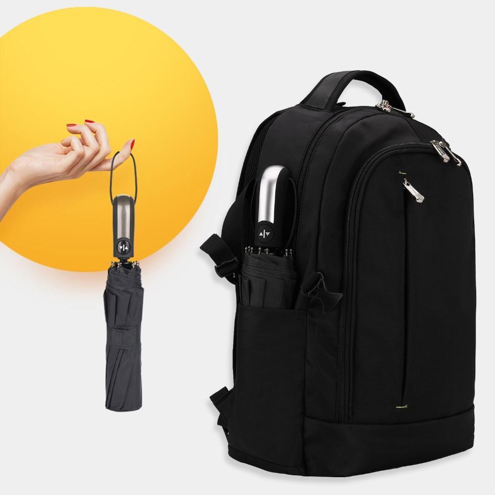 Skanto | Luksus Automatisk Åpen & lukke Paraply Foldsammen Vind vanntett
