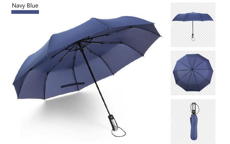 Skanto | Luksus Automatisk Åpen & lukke Paraply Foldsammen Vind vanntett