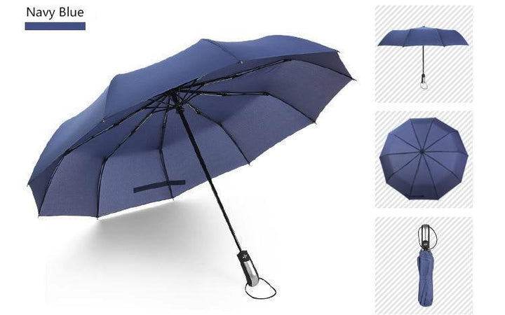 Skanto | Luksus Automatisk Åpen & lukke Paraply Foldsammen Vind vanntett