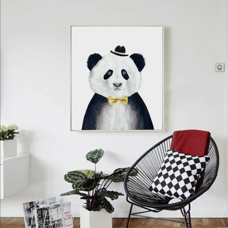 Animal Sketch Human Depiction - Canvas Wall Art Painting | Skanto