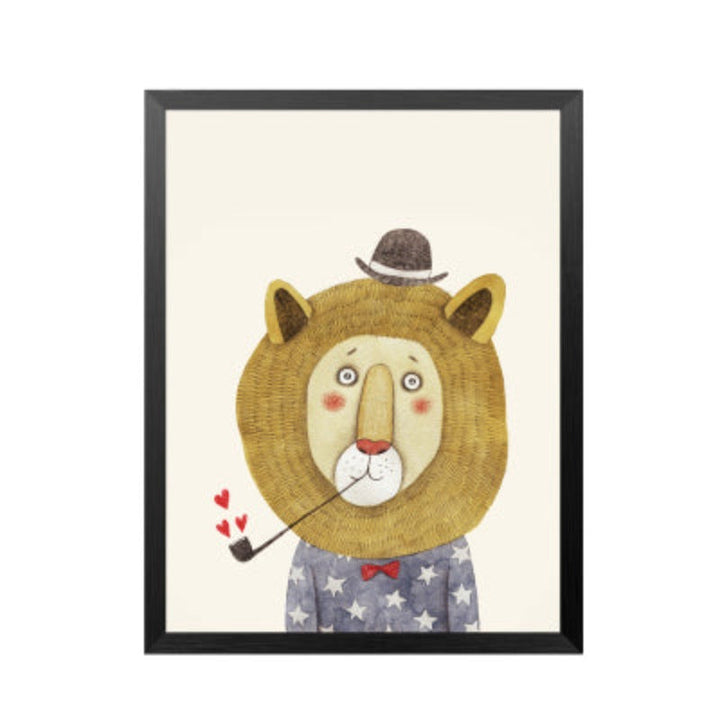 Animal Sketch Human Depiction - Canvas Wall Art Painting | Skanto