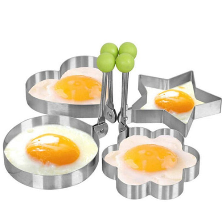 Skanto | Stål Stekt Egg Pannekake Formings Mold 4 stk sett