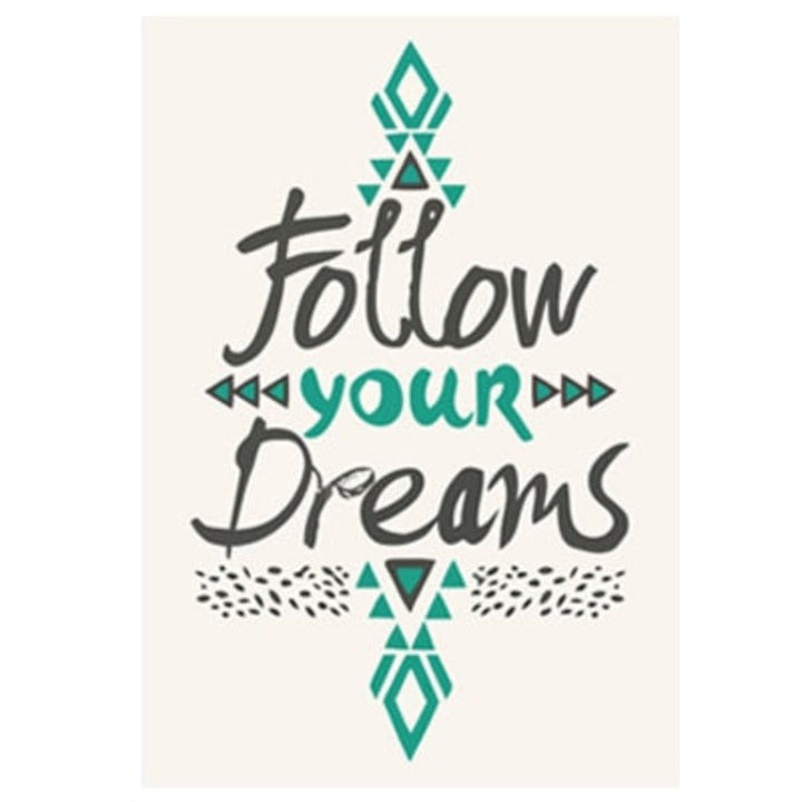 Follow Dreams - Lerret Veggkunst Maleri