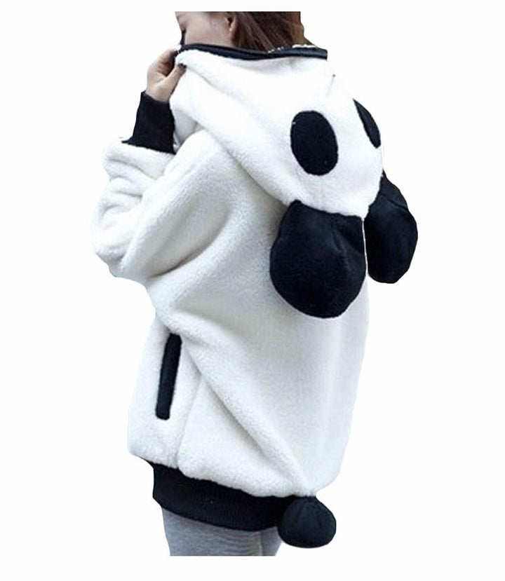 Fluffy Panda Hettegenser | Skanto