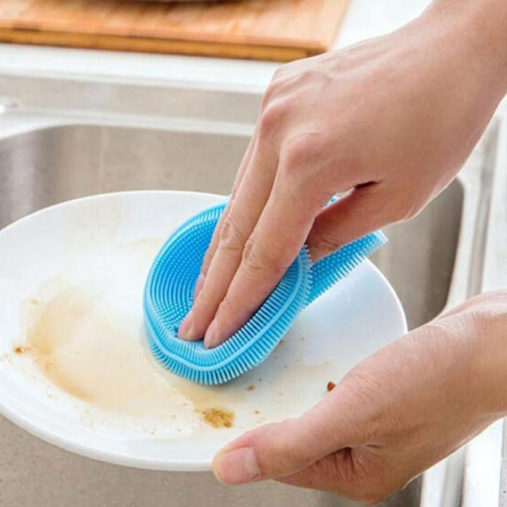 Multi-Use Silikon Rengjøring Oppvask Svamp | Skanto