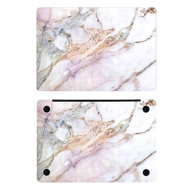 Skanto | Naturlig Marmor Hud Laptop Klistremerke for Apple Macbooks