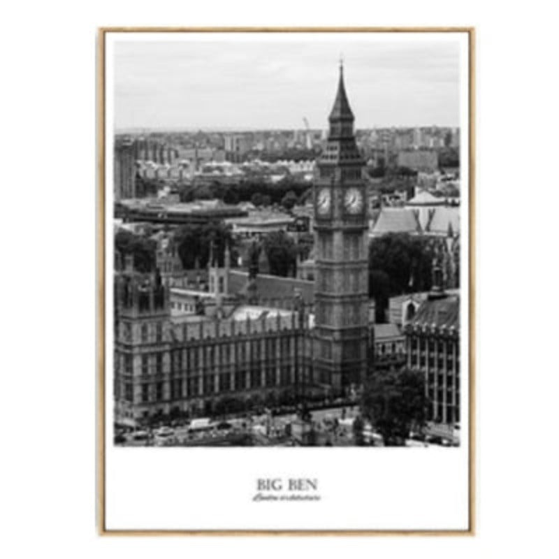 London Kart Landskap - Lerret Veggkunst Maleri