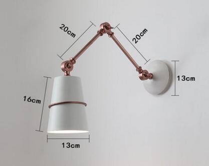 Skanto | Nordisk Jern Sving Lang Arm Moderne Vegglampe