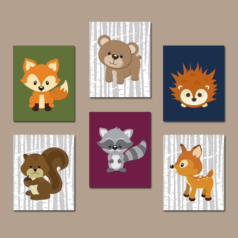 Animals Forest - Canvas Wall Art Painting | Skanto