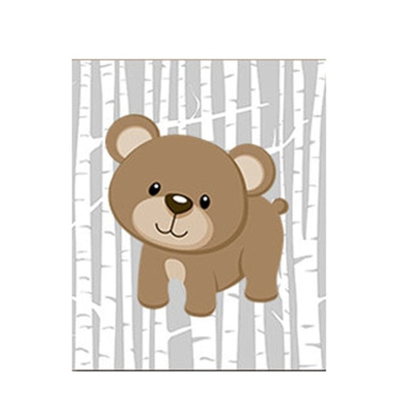 Animals Forest - Canvas Wall Art Painting | Skanto