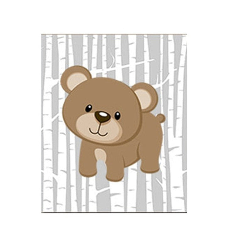 Animals Forest - Canvas Wall Art Painting | Skanto