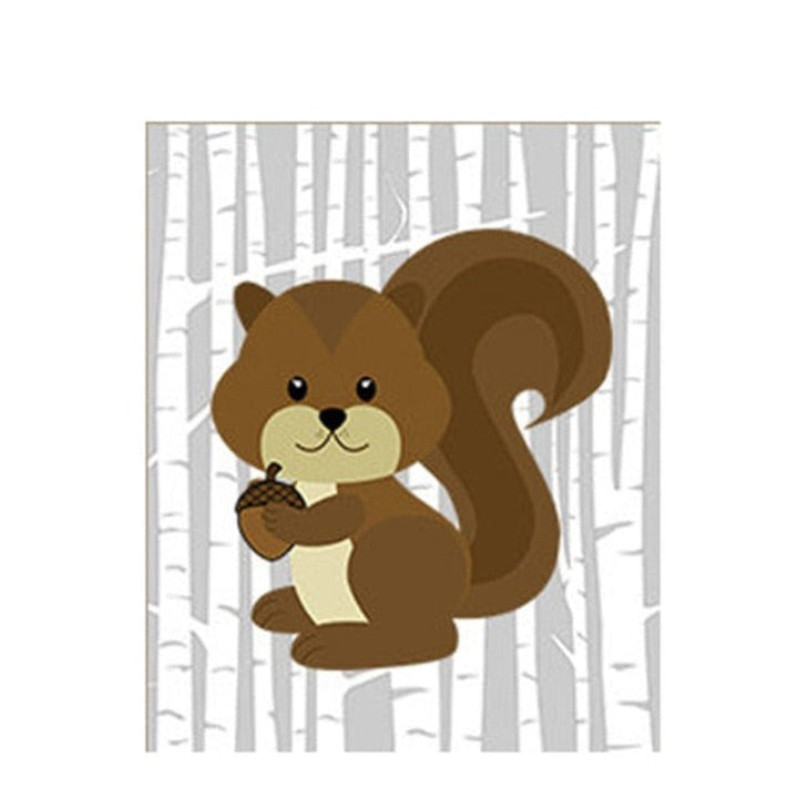 Animals Forest - Canvas Wall Art Painting | Skanto