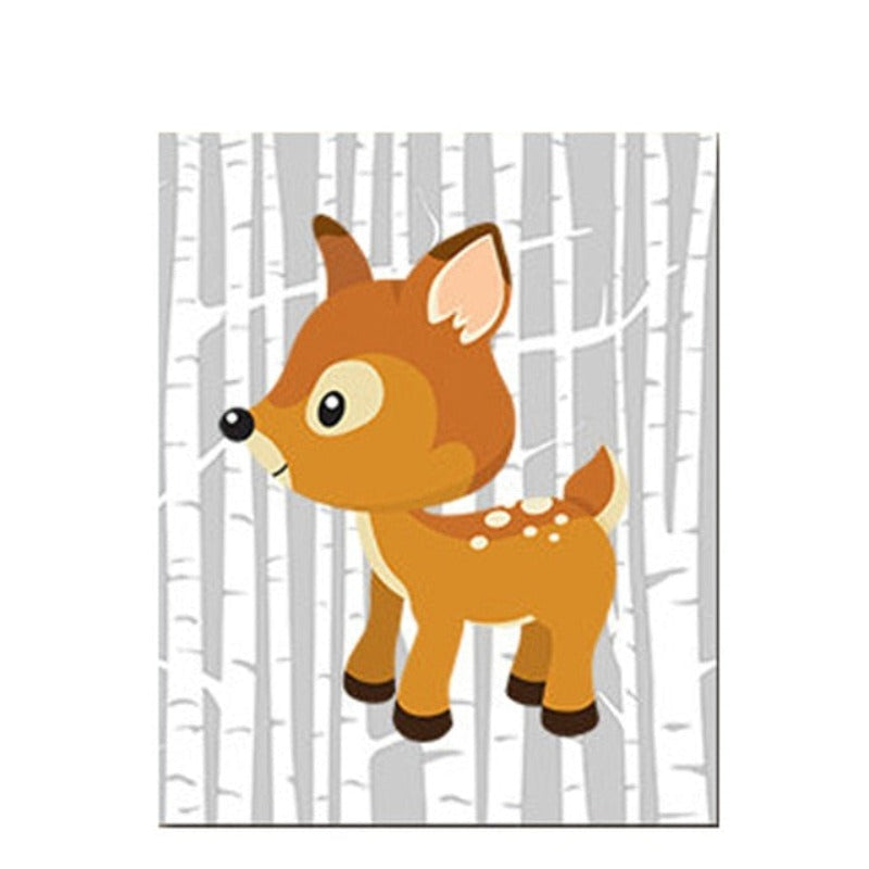 Animals Forest - Canvas Wall Art Painting | Skanto