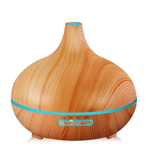 Skanto | Tre Luftfukter Essensielle Olje Diffuser Aroma Lampe