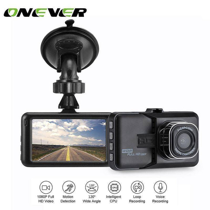 Skanto | 3 Tommer Dash Kamera Bil DVR Dash Cam Videoopptaker HDMI HD 1080P Camcorder Nattesyn Bevegelsesdeteksjon Sløyfeopptak