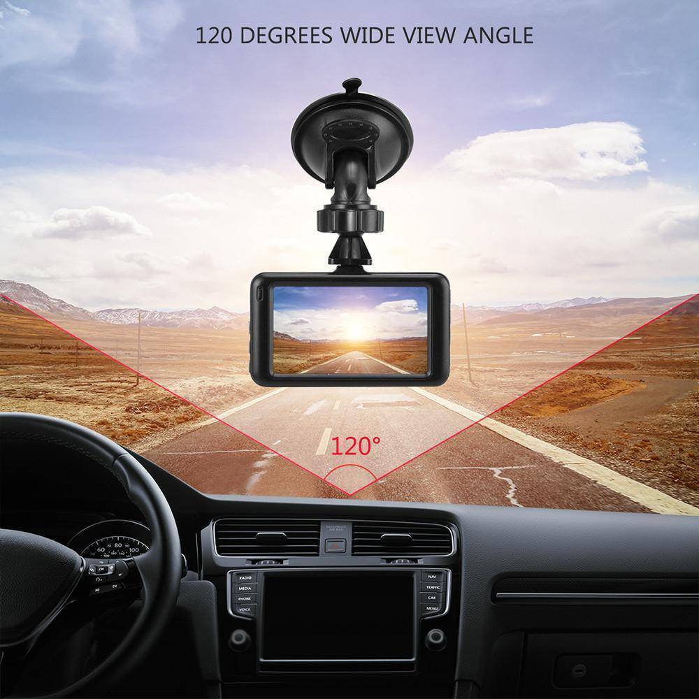 Skanto | 3 Tommer Dash Kamera Bil DVR Dash Cam Videoopptaker HDMI HD 1080P Camcorder Nattesyn Bevegelsesdeteksjon Sløyfeopptak