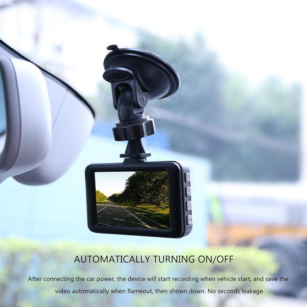 Skanto | 3 Tommer Dash Kamera Bil DVR Dash Cam Videoopptaker HDMI HD 1080P Camcorder Nattesyn Bevegelsesdeteksjon Sløyfeopptak