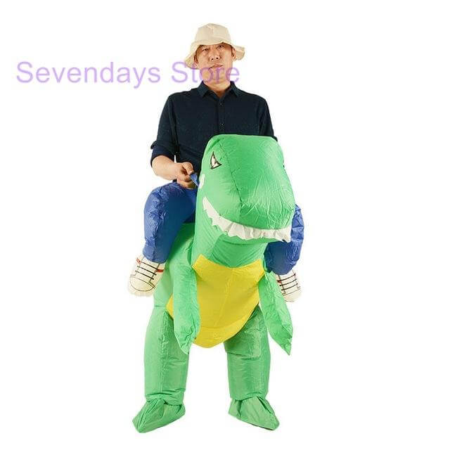 Skanto | Karneval Oppustbar Dinosaur Cowboy og forskjellig Kostyme