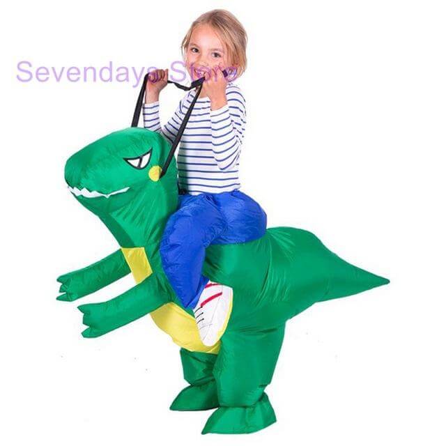 Skanto | Karneval Oppustbar Dinosaur Cowboy og forskjellig Kostyme