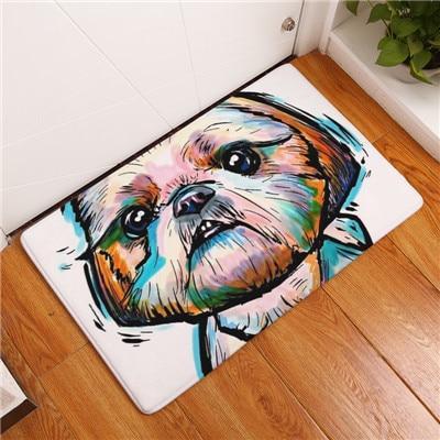 Skanto | Cartoon Style Anti-glid Hund Maleri Gulvmatte