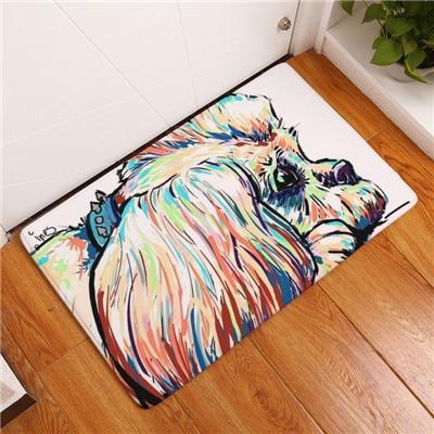Skanto | Cartoon Style Anti-glid Hund Maleri Gulvmatte