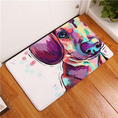 Skanto | Cartoon Style Anti-glid Hund Maleri Gulvmatte