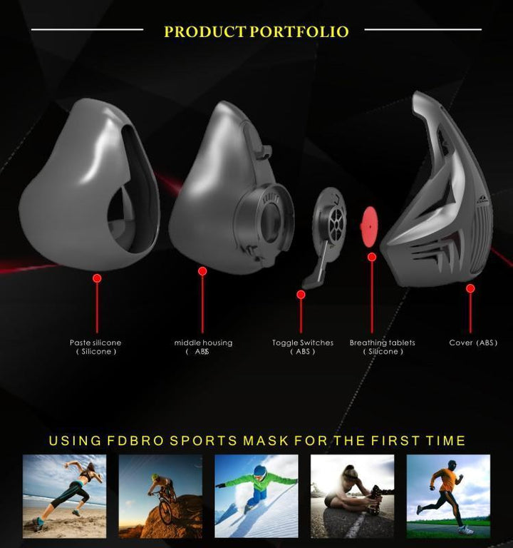 Skanto | Sports trening fitness maske for elevasjonstrening