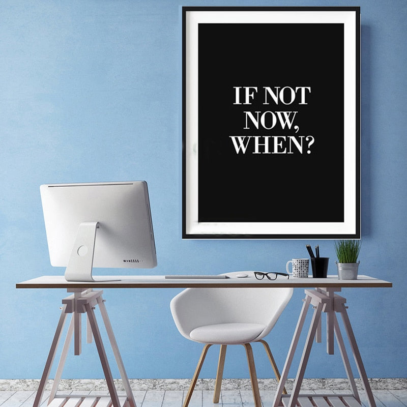 Do It Now - Lerret Veggkunst Maleri