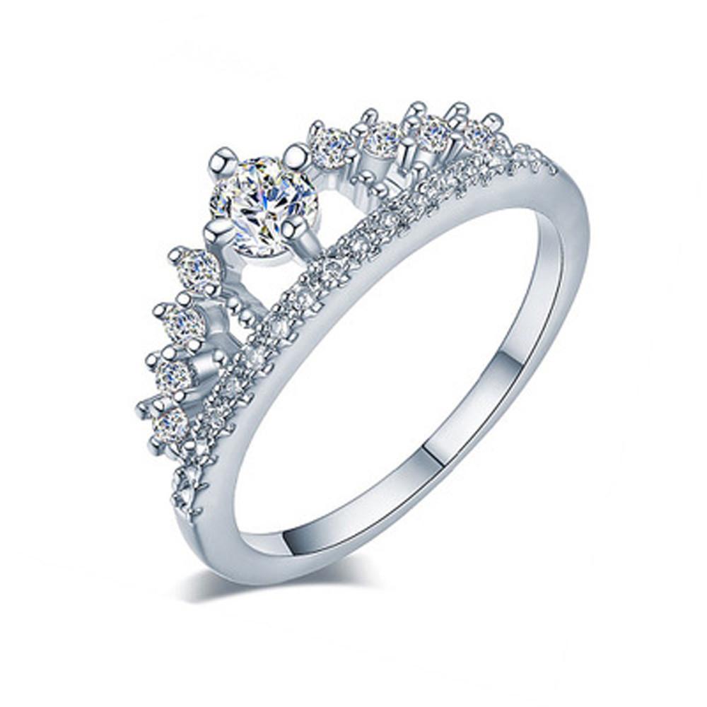 Princess Crown Crystal Ring | Skanto