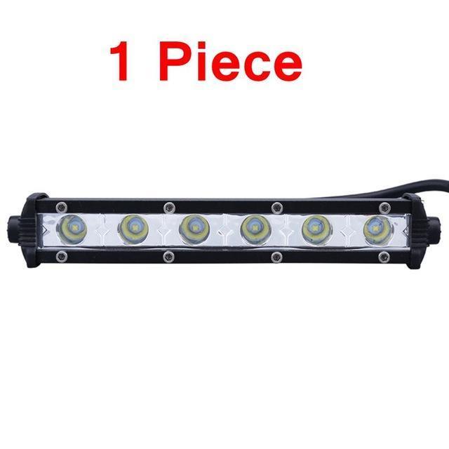 Skanto | 6 tommer 24W Enkel rekke LED Lyslist Vanntett Offroad Biler