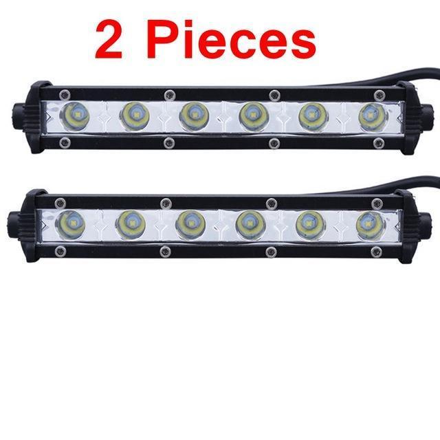 Skanto | 6 tommer 24W Enkel rekke LED Lyslist Vanntett Offroad Biler