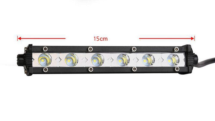 Skanto | 6 tommer 24W Enkel rekke LED Lyslist Vanntett Offroad Biler