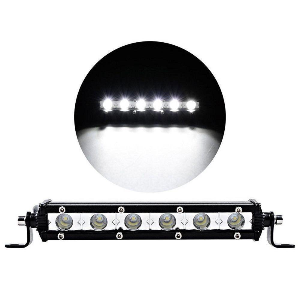 Skanto | 6 tommer 24W Enkel rekke LED Lyslist Vanntett Offroad Biler