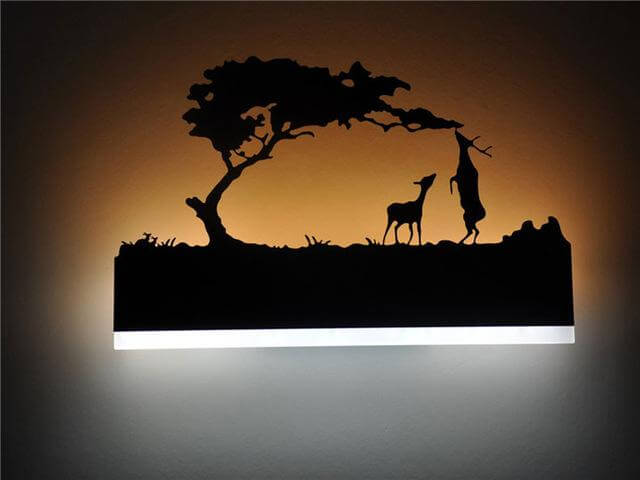 Skanto | Svart Akryl Kreativ Moderne Led Vegglamper