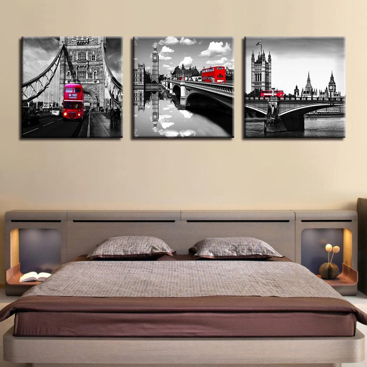 London Bridge Tower - Lerret Veggkunst Maleri