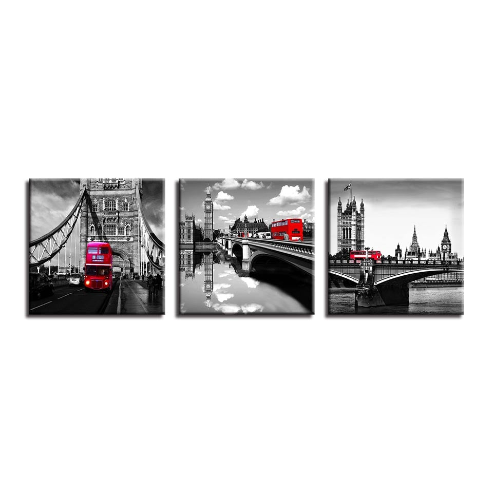 London Bridge Tower - Lerret Veggkunst Maleri
