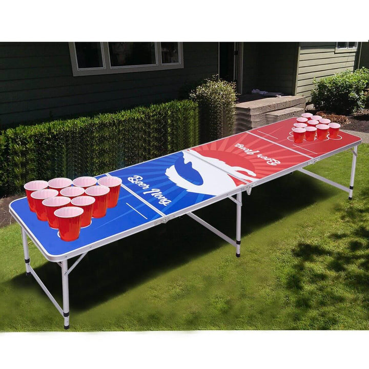Skanto | 8FT Bærbar Innendørs Sammenleggbar Pong Bord Festspill