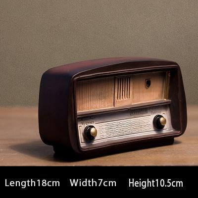 Skanto | Europa stil Retro Harpiks Radio Modell Nostalgisk Dekor