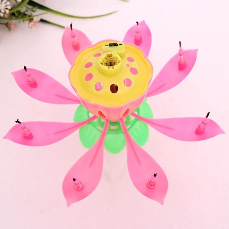 Birthday Lotus Flower Candle | Skanto