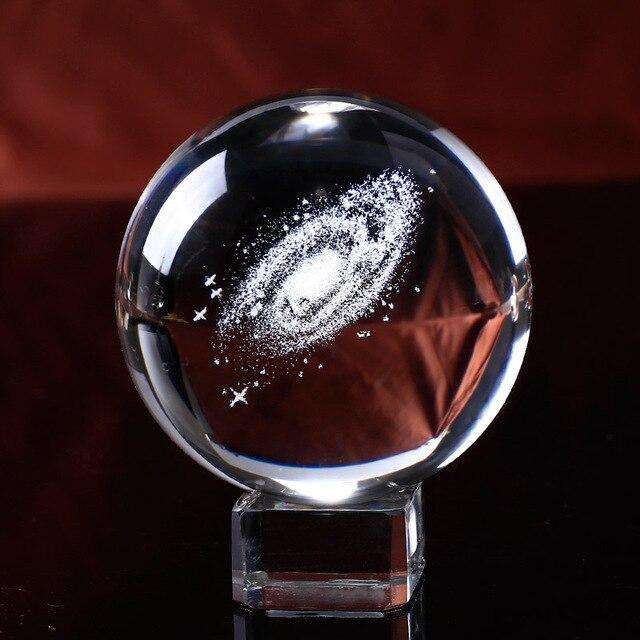 Skanto | 3D Galaxy Kvarts Krystallkule