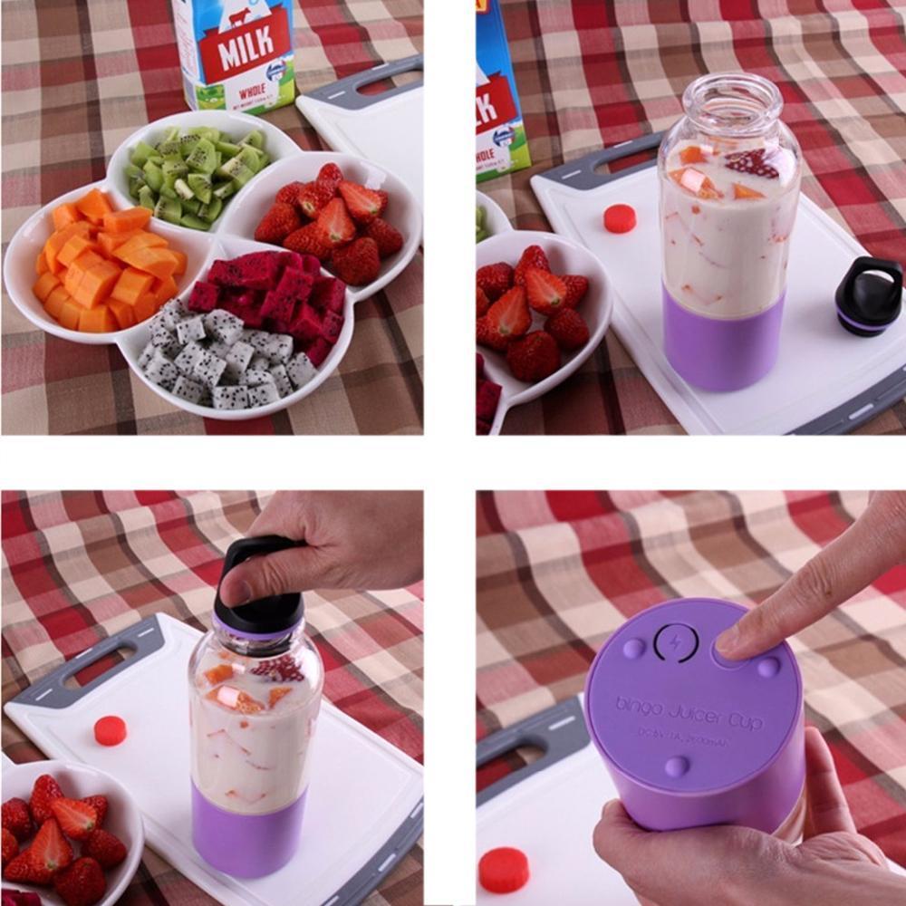 Skanto | Bærbar Elektrisk Juicer USB Oppladbar Blender Mikser Flaske