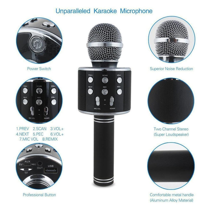 Skanto | Trådløs Magisk Karaoke Mikrofon – Bluetooth Karaoke Mikrofon