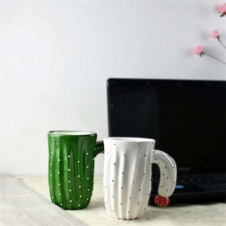 Skanto | 3D Kaktusstil Keramiske Kaffe Kopper