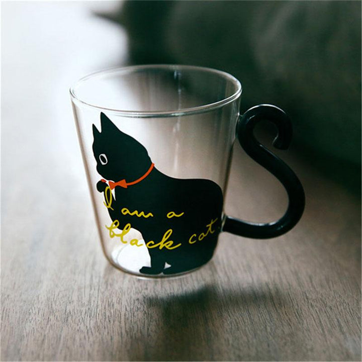 Meow - Glass Cat Mug | Skanto