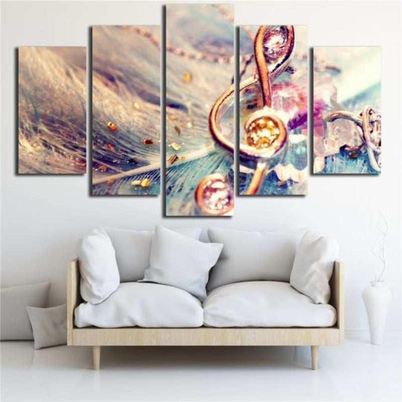 Abstract Music Note - Canvas Wall Art Painting | Skanto
